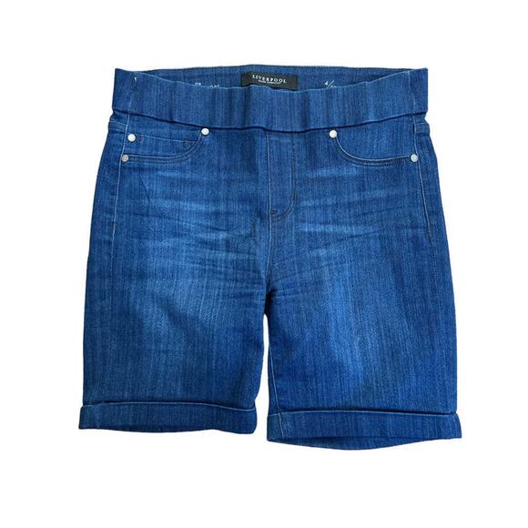 4/27 Liverpool Jean Shorts Denim The Walking Short Pull On Stretch - Picture 1 of 5